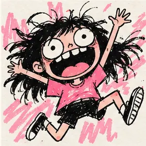 Generated Low-Fi Frenzy Cartoon visual example