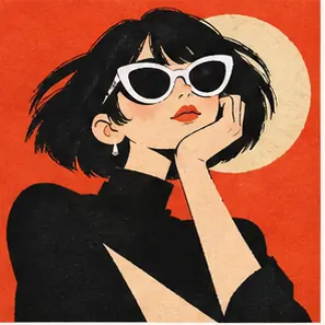 Generated Retro Pop Editorial Figure visual example