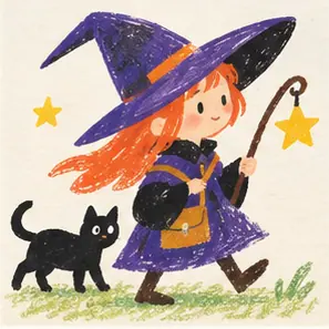 Generated Playful Marker Fairytale Character visual example