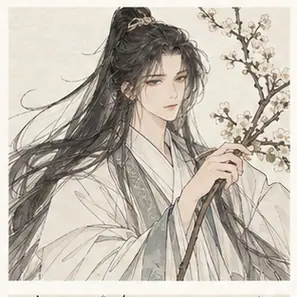Generated Elegant Historical Manga Line visual example