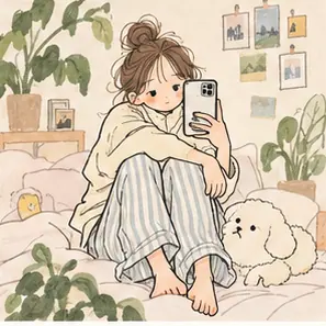 Generated Korean Lifestyle Doodle visual example
