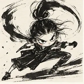 Generated Brush-Pen Cartoon visual example