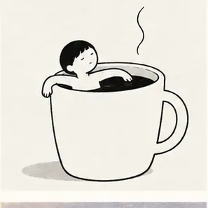 Generated Minimal Visual-Pun Cartoon visual example