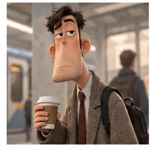 Generated Deadpan Stylized 3D Urban Character visual example
