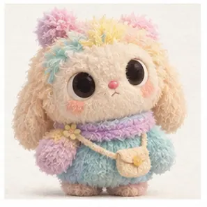 Generated Fuzzy Plush Toy 3D Character visual example