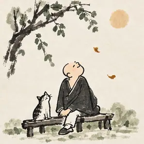 Generated Feng Zikai Literati Brushwork & Whimsical Ink Sketch visual example