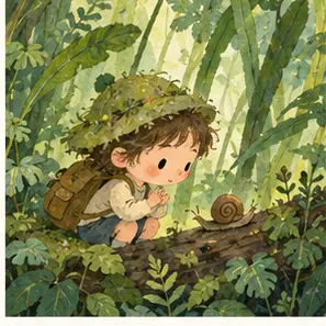 Generated Forest Children Storybook Illustration visual example