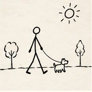 Generated Hand-Drawn Stick Figure Cartoon visual example