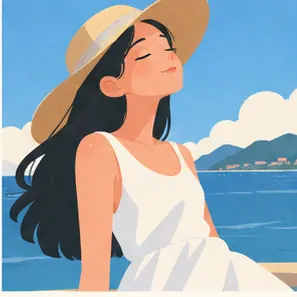 Generated Clean Airy Flat Vector Illustration visual example