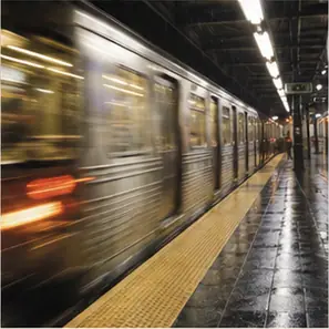 Generated Motion-Blur Train Platform visual example